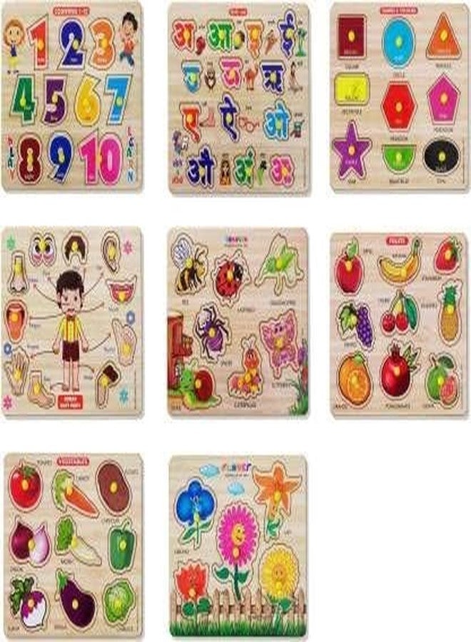 MAPA PLAY Colorful Wooden Child Floor Puzzle Board Games for Children Learning Educational - Image 1